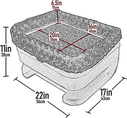 Show full view: Pet Gear Dog & Cat Bucket Seat Booster, Chocolate, 22-in slide 2 of 5