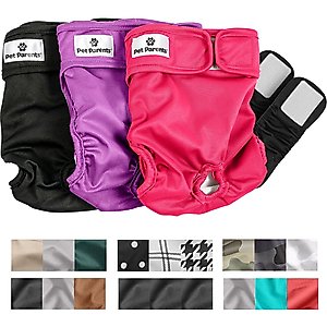 Pet Parents Washable Male & Female Dog Diapers, 3 count