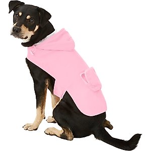 Fab Dog Travel Raincoat, Pink Girlie Skull, Large