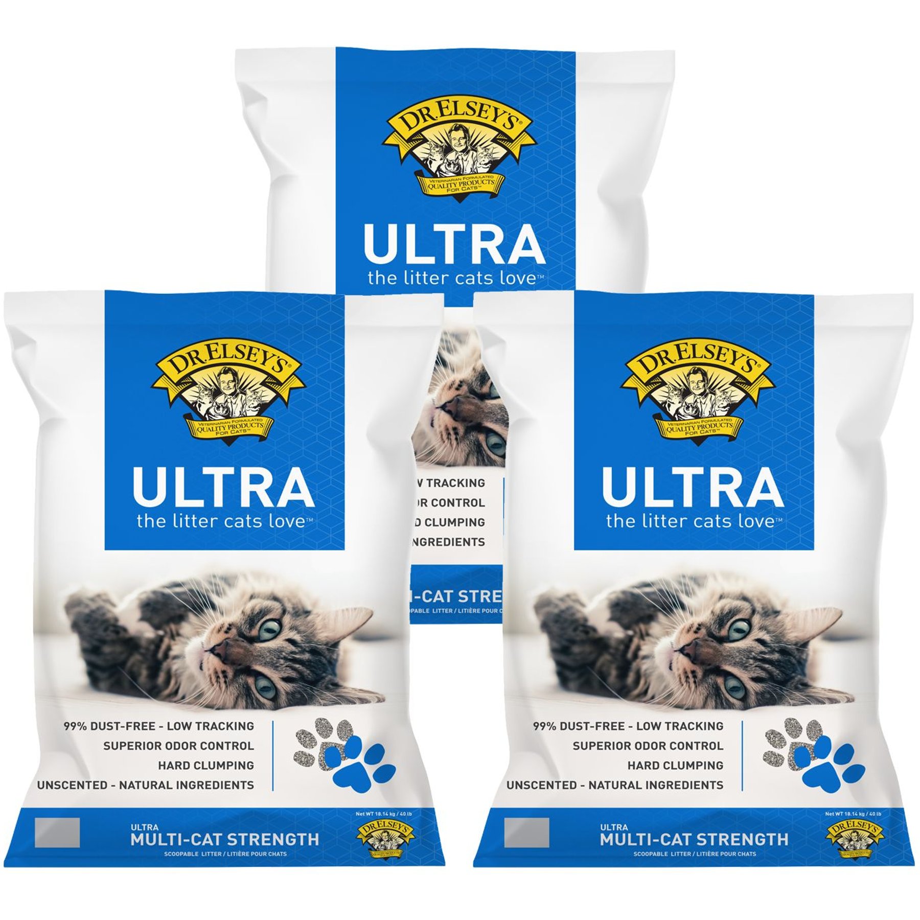 DR. ELSEY S Ultra Unscented Clumping Clay Cat Litter 20 lb bag Chewy