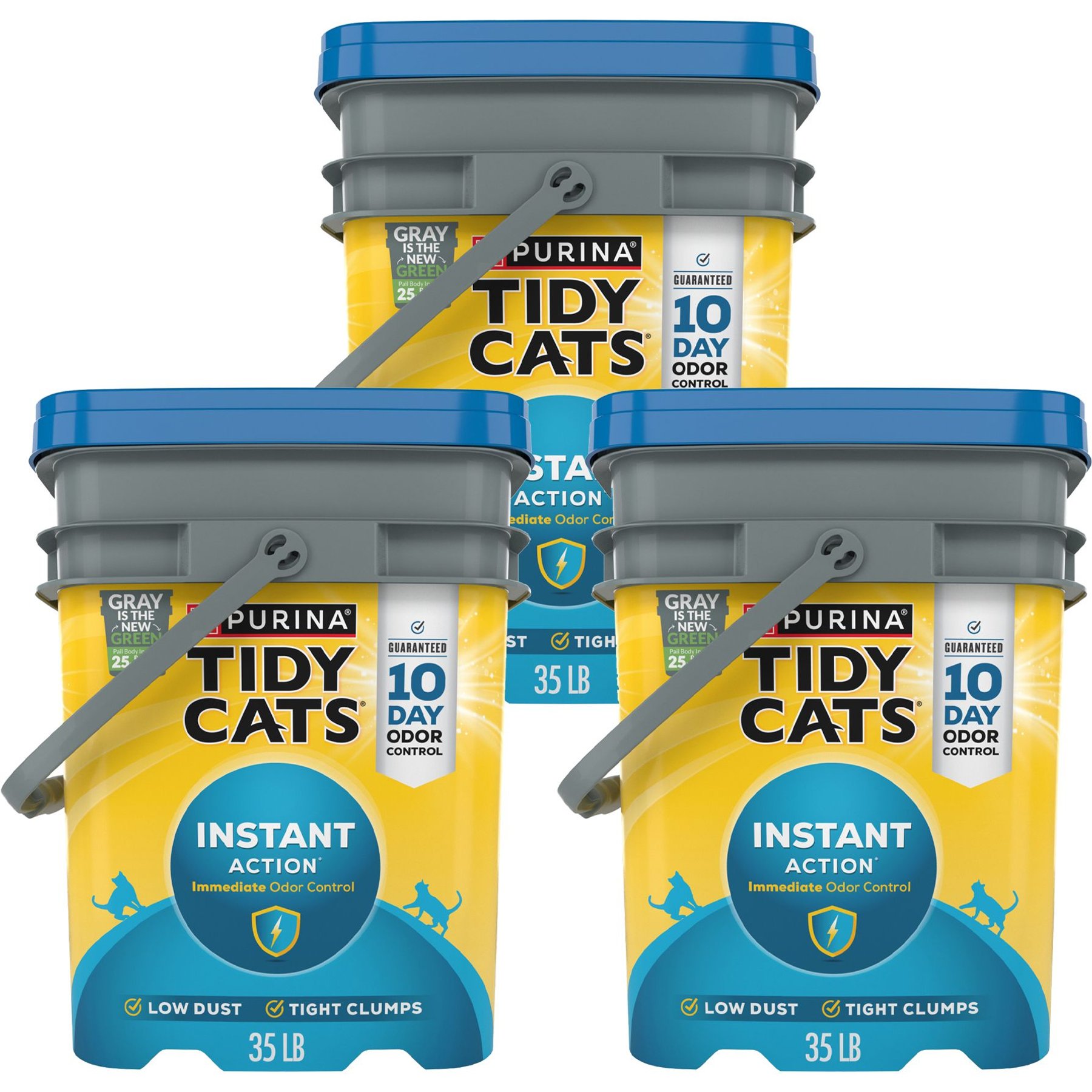 TIDY CATS Instant Action Scented Clumping Cat Litter 34 lb bag pail refill Chewy