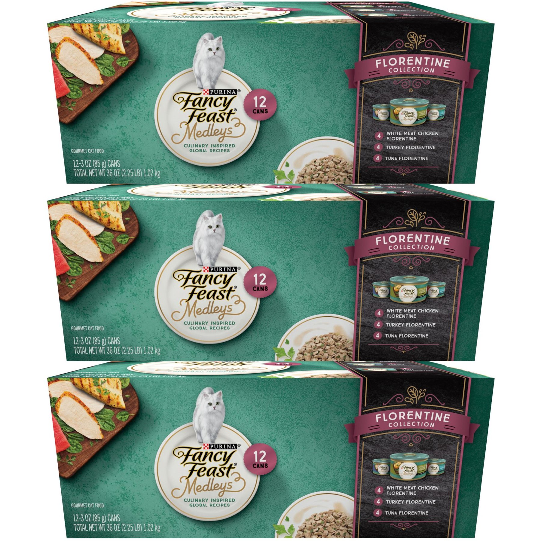 FANCY FEAST Medleys Florentine Collection Pack Canned Cat Food 3 oz case of 12 Chewy