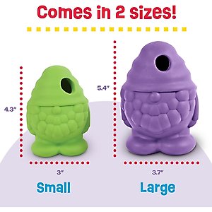 Brightkins Gnome Tough & Tumble Treat Dispenser Dog & Cat Toy, Green, Small