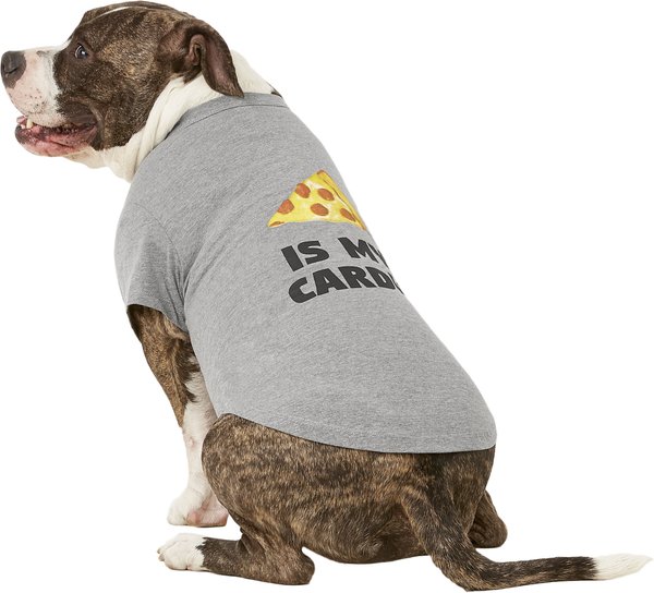 Fab Dog "Pizza Is My Cardio" Dog & Cat T-Shirt, 20-in slide 1 of 7