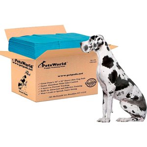 PetsWorld Gigantic Dog Training & Potty Pads, 36 x 36-in, Unscented, 150 count