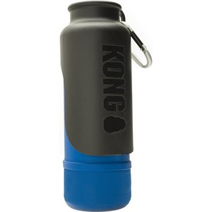 KONG H2O K9 UNIT Insulated Stainless Steel Dog Water Bottle & Travel Bowl, 25-oz, Blue