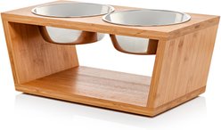 Pawfect Pets Premium Non-Skid Elevated Dog & Cat Bowl, 6-cup