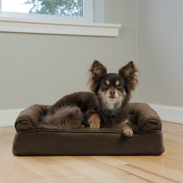 Discontinued FURHAVEN Plush & Suede Orthopedic Sofa Cat & Dog Bed
