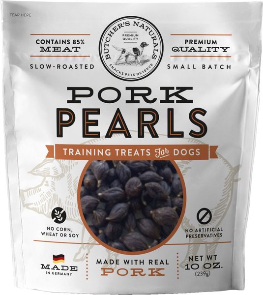 Butcher's Naturals Slow Roasted Pork Pearls Soft & Chewy Dog Treats, 10-oz bag