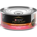 Purina Pro Plan Complete Essentials Adult Salmon & Brown Rice Entree Classic Canned Cat Food, 5.5-oz, case of 24