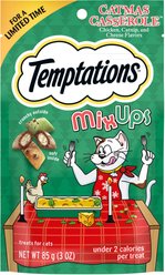 Temptations Mixups Catmas Casserole Catnip Fever Flavor Soft & Crunchy Cat Treats, 3-oz pouch