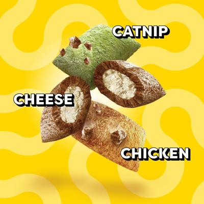 Show full view: Temptations Mixups Catmas Casserole Catnip Fever Flavor Soft & Crunchy Cat Treats, 3-oz pouch slide 5 of 11