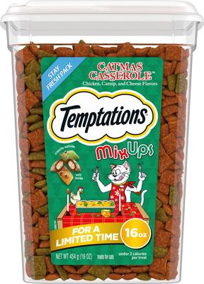 Temptations Mixups Catmas Casserole Catnip Fever Flavor Soft & Crunchy Cat Treats