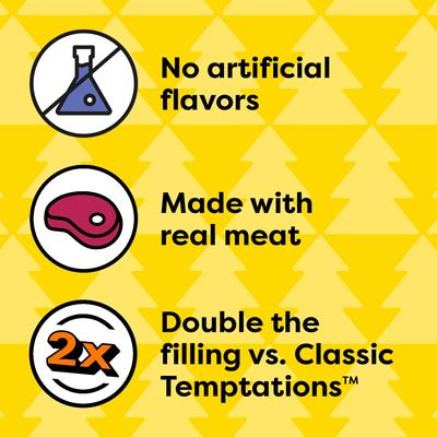 Show full view: Temptations Tender Fills Festive Feast Roasted Chicken Flavor Soft & Crunchy Cat Treats, 11.6-oz pouch slide 9 of 11