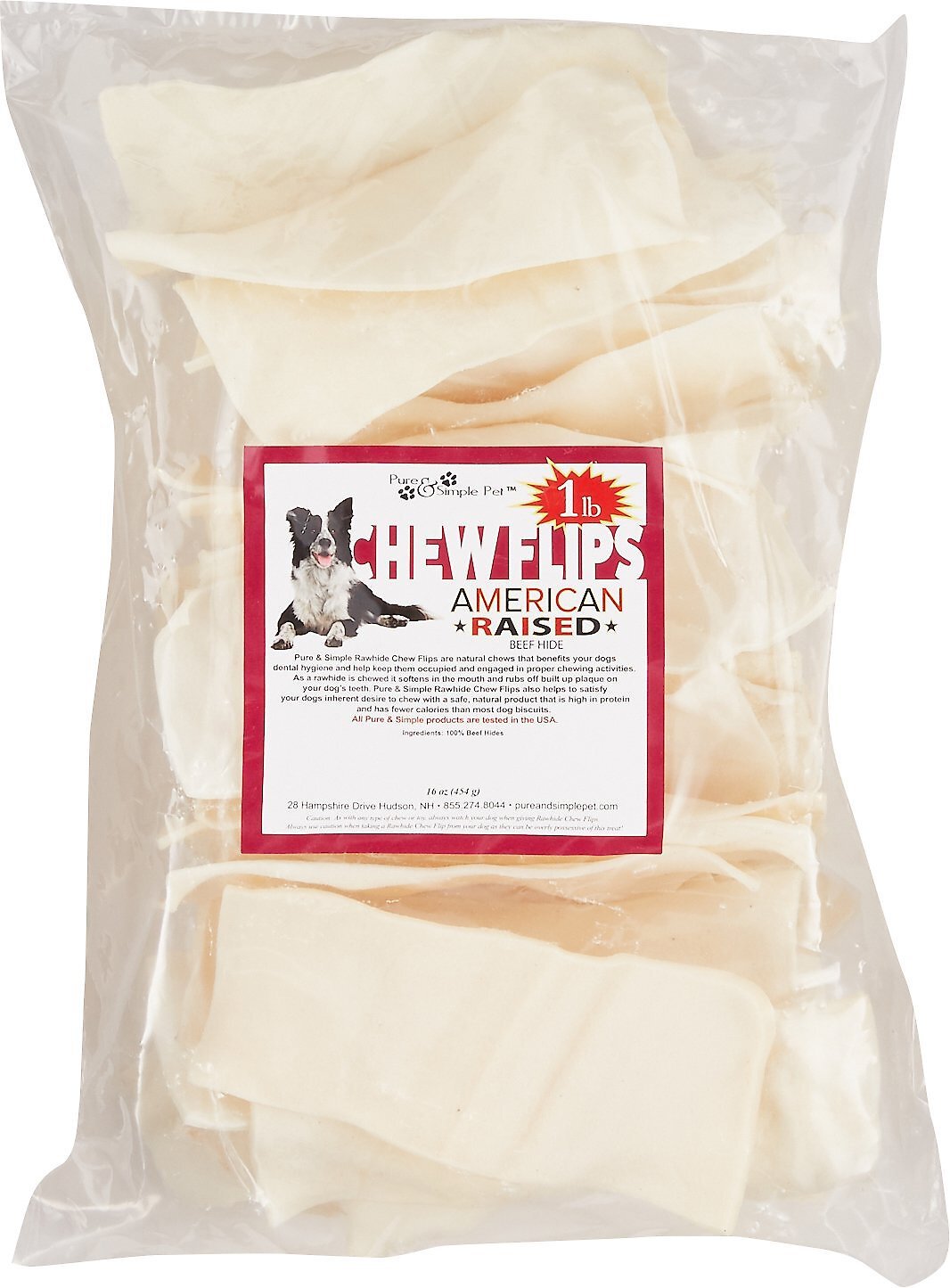 are flips dog treats made of rawhide