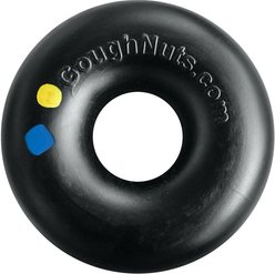 GoughNuts Heavy Duty Ring Tough Dog Chew Toy, Black, Original