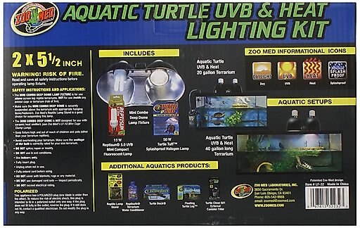 Zoo Med Aquatic Turtle UVB & Heat Lighting Kit