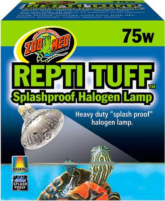 ZOO MED Repti Tuff Splashproof Halogen Reptile Terrarium Lamp, 75