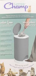 Litter Champ Premium Odor-Free Cat Litter Waste Disposal System, Grey slide 2 of 9