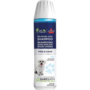 Bissell BarkBath Free & Clear No Rinse Dog Shampoo, 16-oz bottle, 2-pack