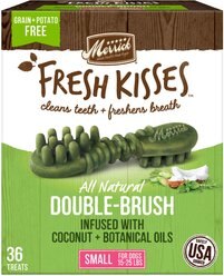 Merrick Fresh Kisses Infused with Coconut Oil & Botanicals Small Dental Dog Treats, 36 count