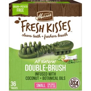 Merrick Fresh Kisses Infused with Coconut Oil & Botanicals Small Dental Dog Treats, 36 count