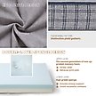 Show in main carousel: LaiFug Orthopedic Flat Dog Bed with Removable Cover, Grey Blue Plaid, Small slide 5 of 8