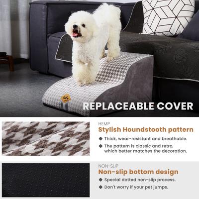 Show full view: LaiFug Dog Stairs, Black & White, Small: 2-Step slide 3 of 9