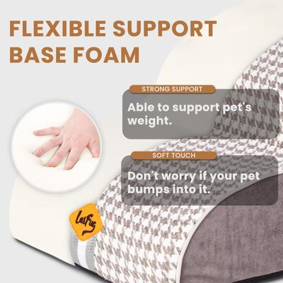 Show full view: LaiFug Dog Stairs, Black & White, Small: 2-Step slide 5 of 9