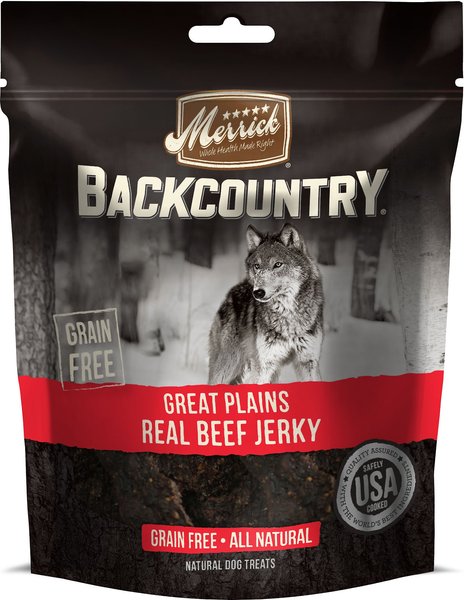 Merrick Backcountry Great Plains Grain Free Real Beef Jerky Dog Treats Merrick Backcountry Great Plains Grain Free Real Beef Jerky Dog Treats
