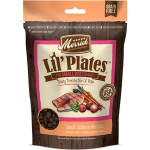 Merrick Lil' Plates Small Salmon Recipe Grain-Free Dog Treats, 5-oz bag