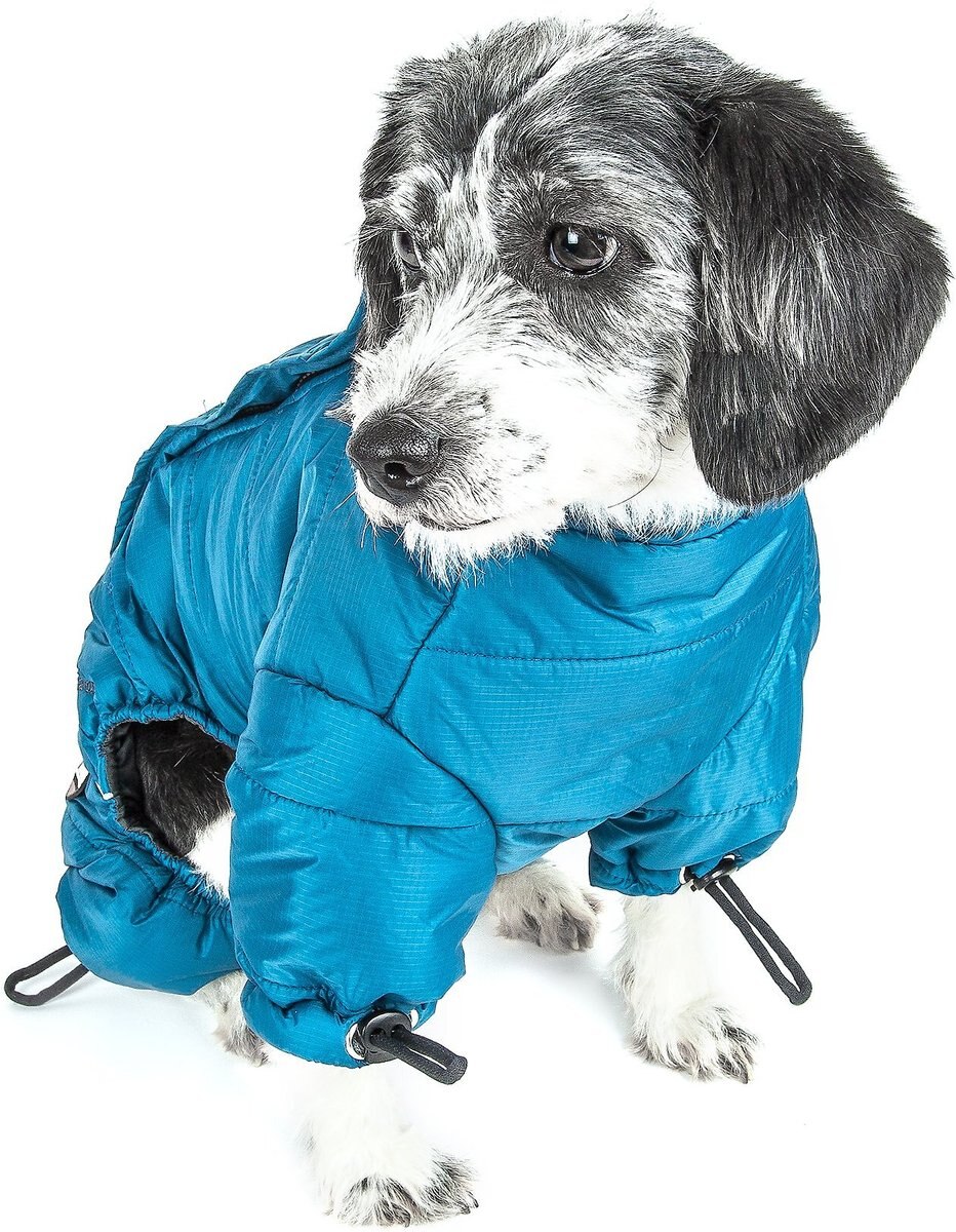DOG HELIOS Thunder FullBody Dog Jacket, Blue, XSmall