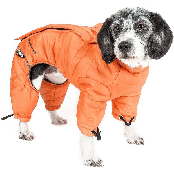 DOG HELIOS Thunder FullBody Dog Jacket, Orange, Large