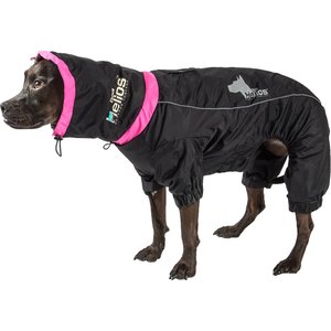 Dog Helios Weather King Full Body Dog Jacket, Black, Large