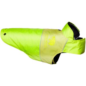 Touchdog Lightening 2-in-1 Convertible Dog Jacket, Lime Green, Small