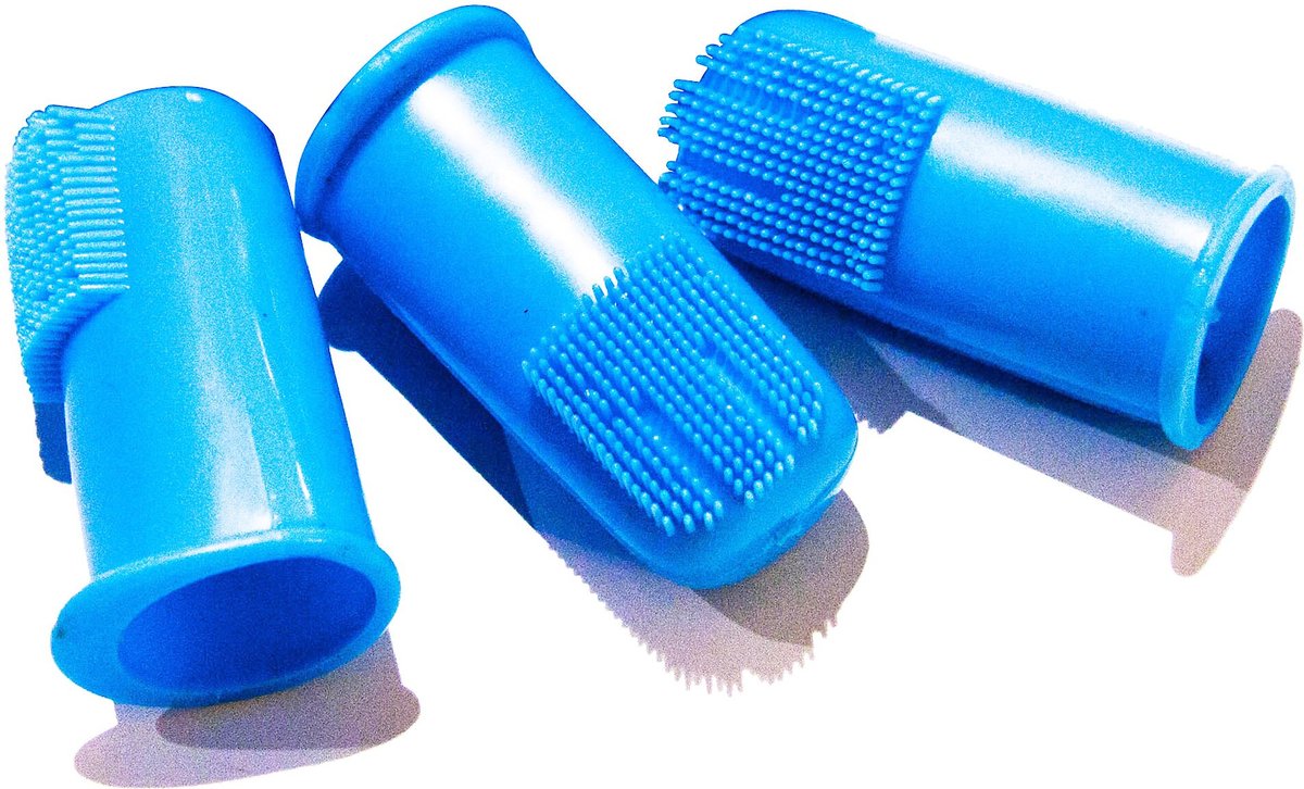 PET REPUBLIQUE Dog & Cat Finger Toothbrush, 3 count