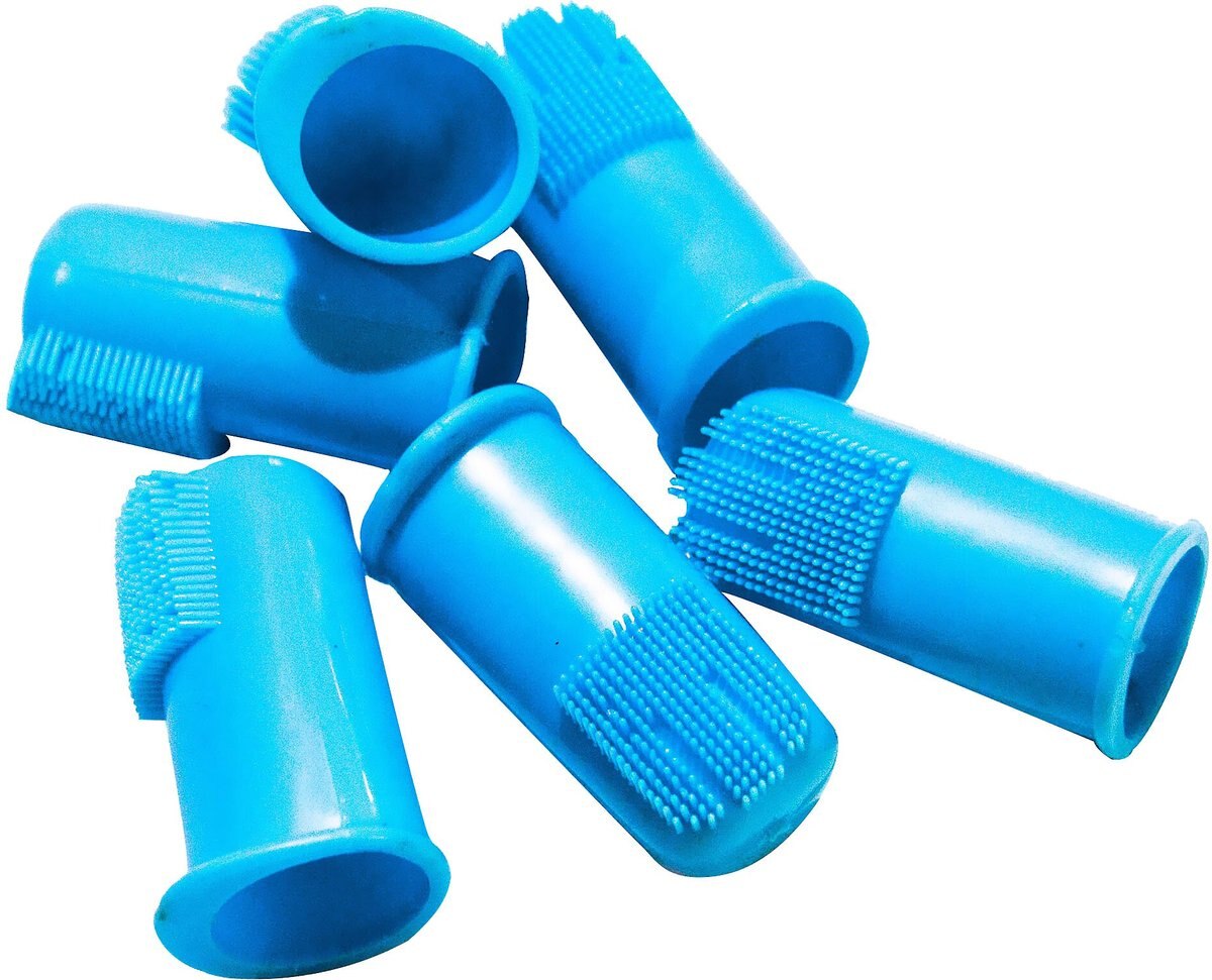 PET REPUBLIQUE Dog & Cat Finger Toothbrush, 6 count