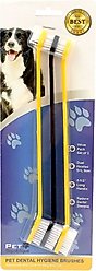 Pet Republique Dog & Cat Dual-Head Toothbrush, 3 count
