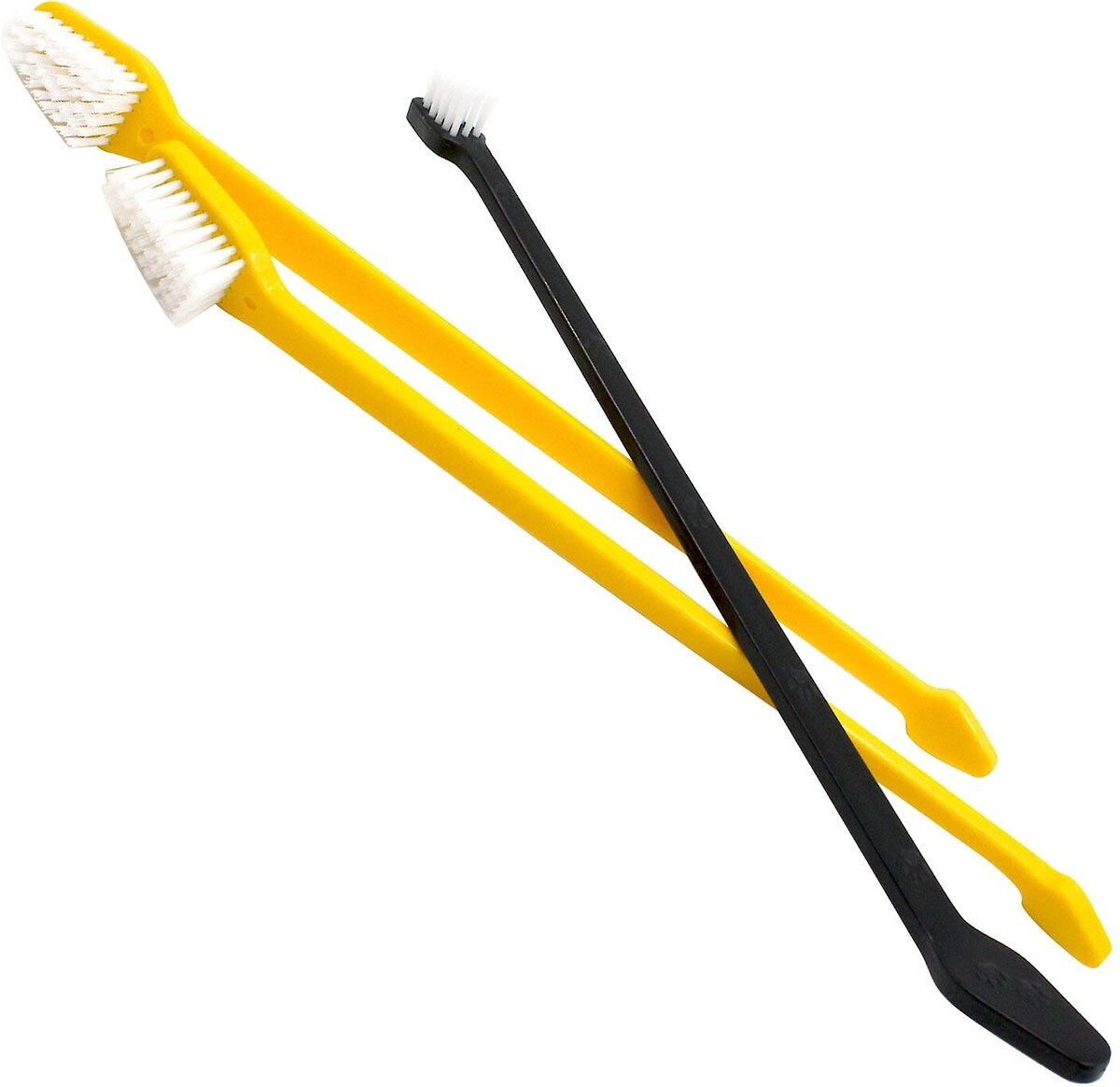 PET REPUBLIQUE Dog & Cat DualHead Toothbrush, 3 count