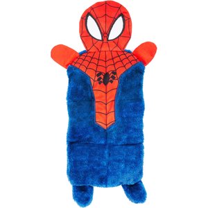 ZippyPaws Marvel Squeakie Crawler Spider-Man Dog Plush Toy, Red