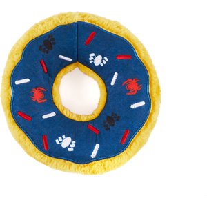 ZippyPaws Marvel Donut Spider-Man Dog Plush Toy, Blue