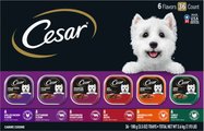 Cesar Classic Loaf in Sauce Variety Pack Grain-Free Small Breed Adult Wet Dog Food Trays, 3.5-oz, cas...