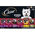 Cesar Steak Lovers Variety Pack Adult Wet Dog Food Trays, 3.5-oz, case of 36
