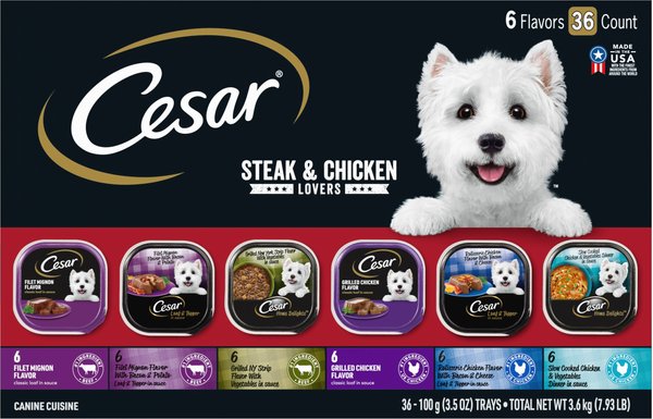Cesar Home Delights Porterhouse Steak & Ribeye Steak Variety Pack Dog Food Trays