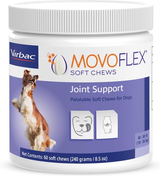 Virbac MOVOFLEX Soft Chews Joint Supplement for Medium Breed Dogs, 60 count slide 1 of 10