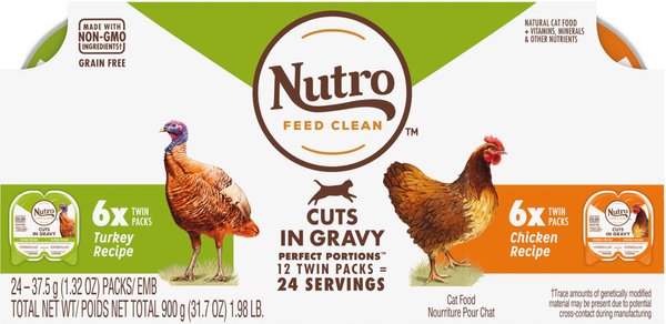 NUTRO Perfect Portions Grain Free Real Turkey Real Chicken Cuts