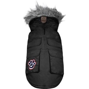 Canada Pooch Everest Explorer Premium Faux Down Insulated Dog Jacket, Black, 22