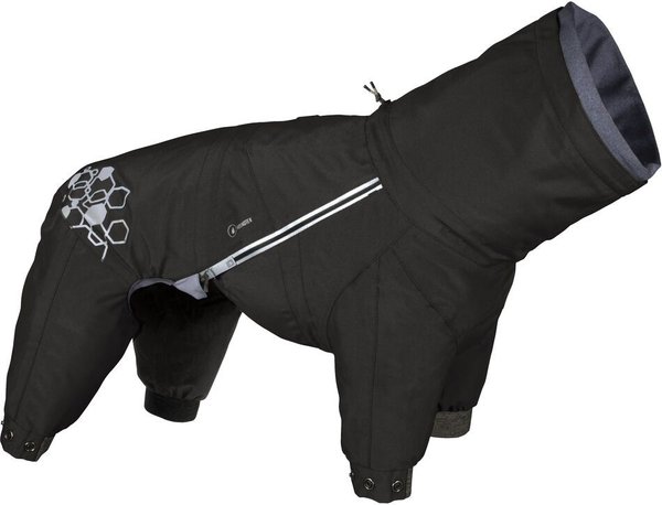 Show full view: Hurtta Mudventure Overall ECO Waterproof Dog Snowsuit Coat, Raven, 10-in slide 1 of 5