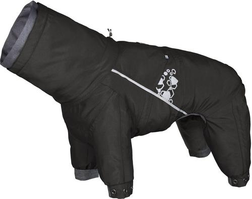 Show full view: Hurtta Mudventure Overall ECO Waterproof Dog Snowsuit Coat, Raven, 18-in slide 3 of 6