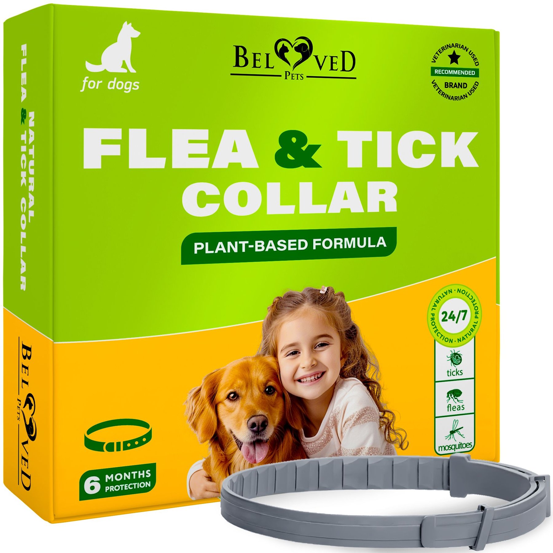 Beloved Pets Beloved Pets Natural Flea & Tick Collar for Dogs, 1 count